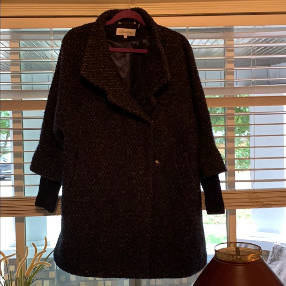 Blue Calvin Klein pea coat size 12